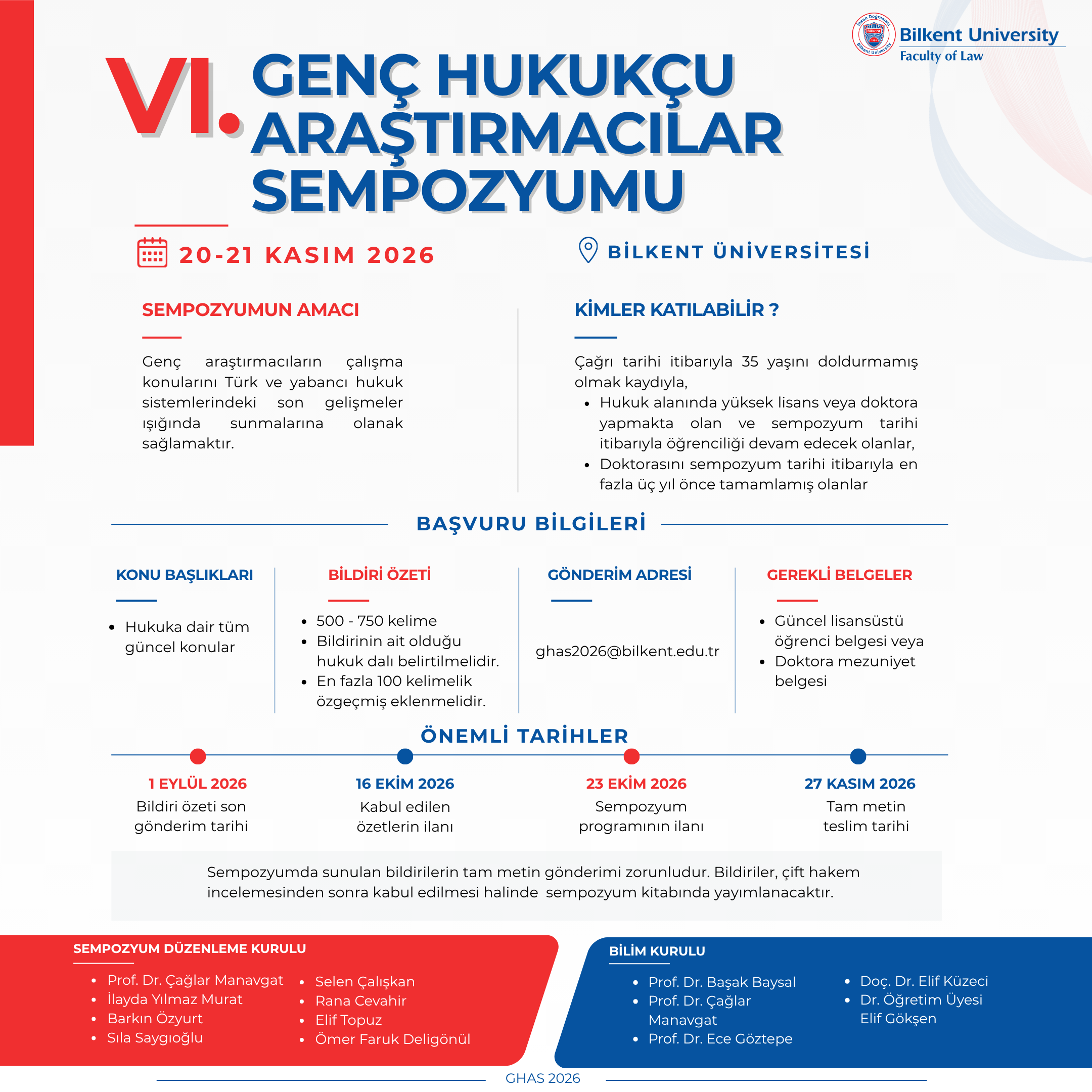 VI. Genç Hukukçu Araştırmacılar Sempozyumu!